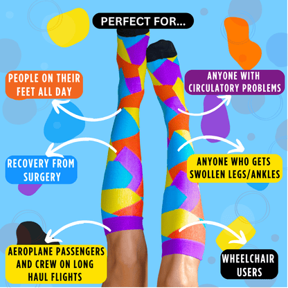 Cirqulate™ Classic Funky Compression Socks