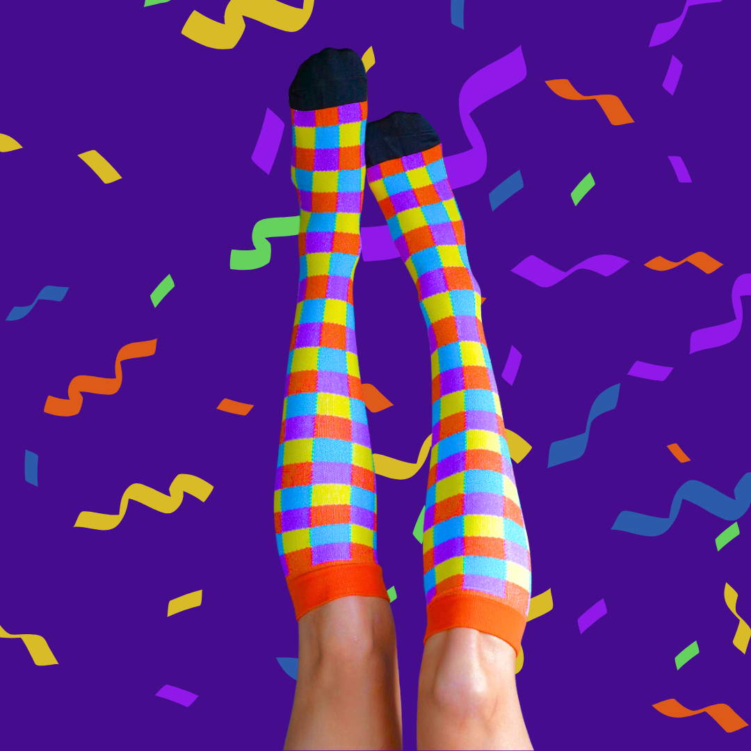 Cirqulate™ Classic Funky Compression Socks