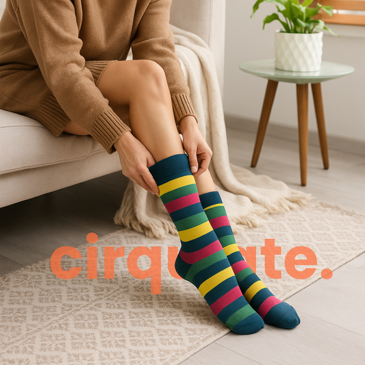 Cirqulate™ Classic Stripes Compression Socks